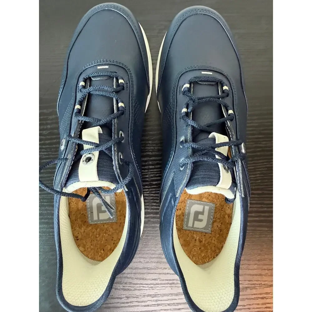 FootJoy Stratos 90126 Women's Navy Leather Spikeless Golf Shoes Size 7 M